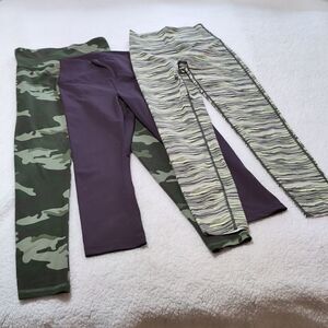 Trio of Leggings Ladies S Aerie, XS Forever 21, S Nude Tech